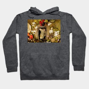 George the mouse in a log pile house Hoodie